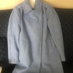 **NWOT** LOFT Light Blue Moto Style Coat